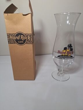 Hard Rock Cafe Hurricane Glass Niagara Falls Canada Vintage Late 90s